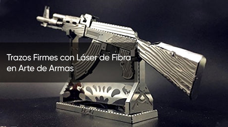 Trazos Firmes con Láser de Fibra en Arte de Armas