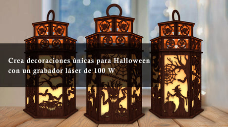 Crea decoraciones únicas para Halloween con un grabador láser de 100 W