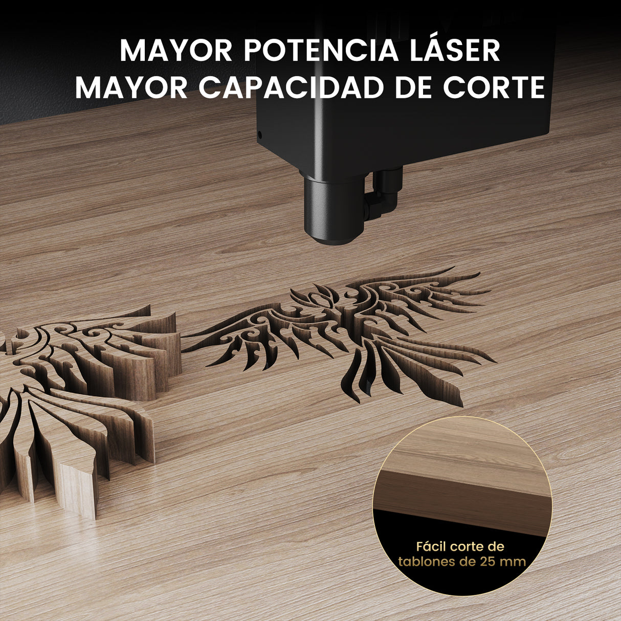 Monport Mega: la primera máquina de grabado inteligente de sobremesa de 70 W del mundo