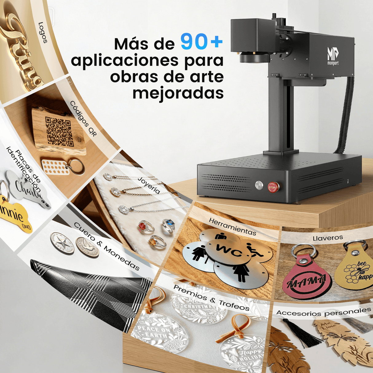 Monport 10W Grabador y Marcador Láser UV