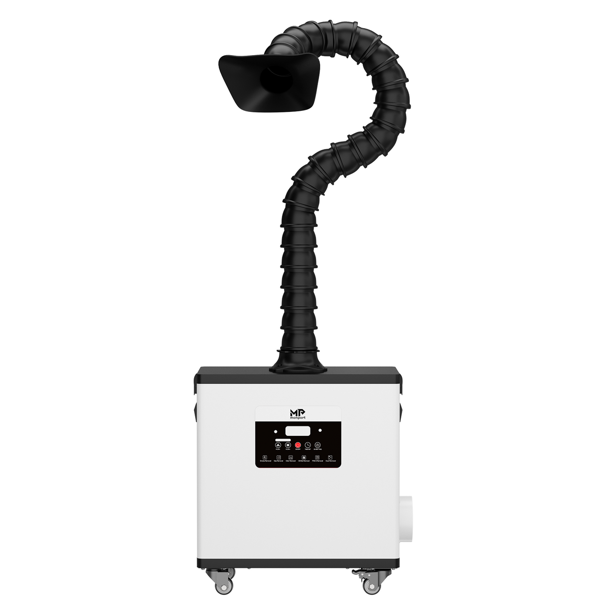 Monport 260W Sistema de extracción de humos láser con sistema de filtración de 4 etapas – Para máquinas de grabado láser CO₂ y de fibra