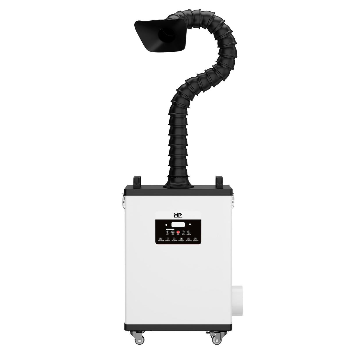 Monport 400W Sistema de extracción de humo láser con sistema de filtración de 8 etapas – Para máquinas de grabado y corte láser CO₂