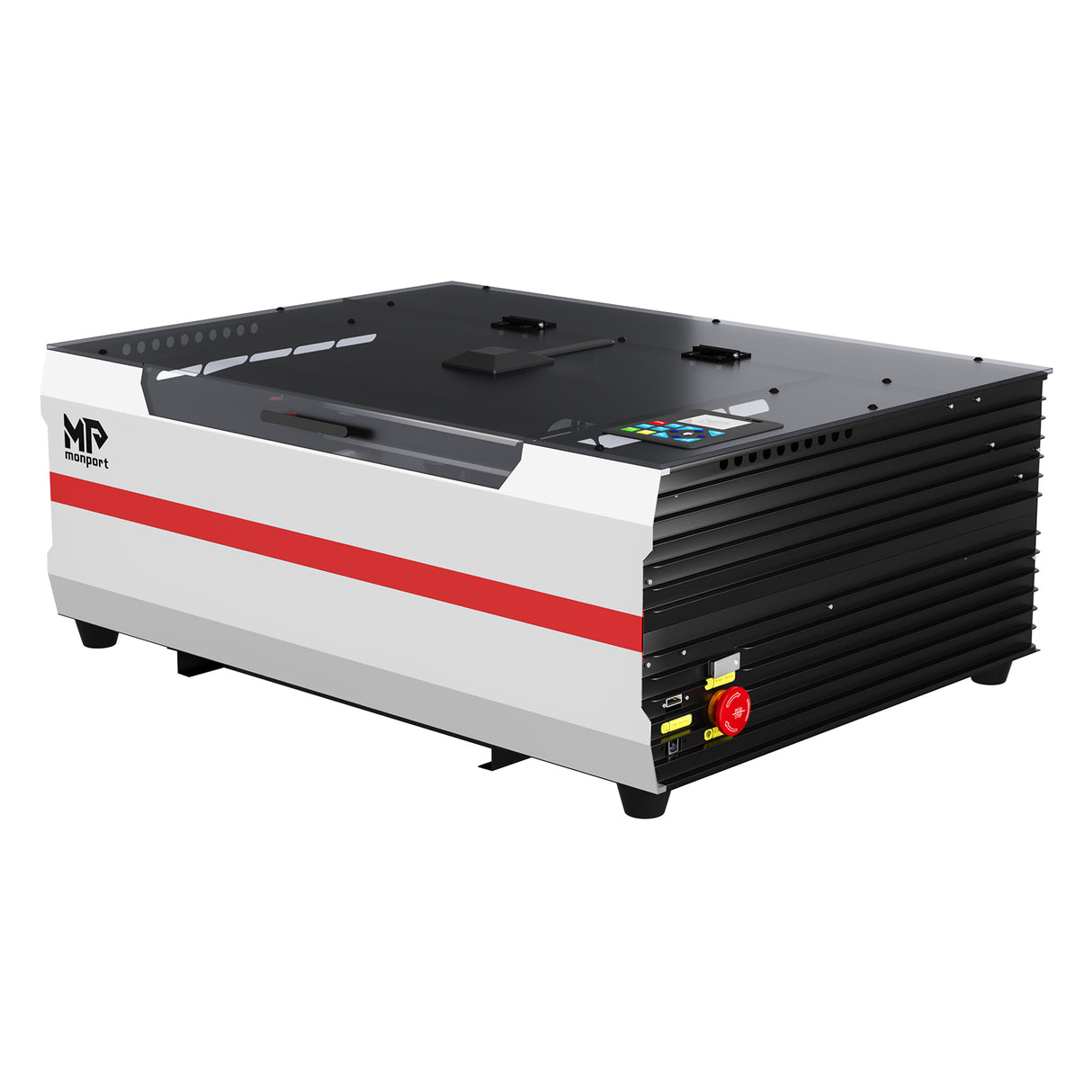 Monport Reno45 Pro Vision 45W Grabadora y Cortadora Láser CO2 de Escritorio (16" X 12") con Cámara HD de 8MP y Enfoque Automático Asistido por Imán