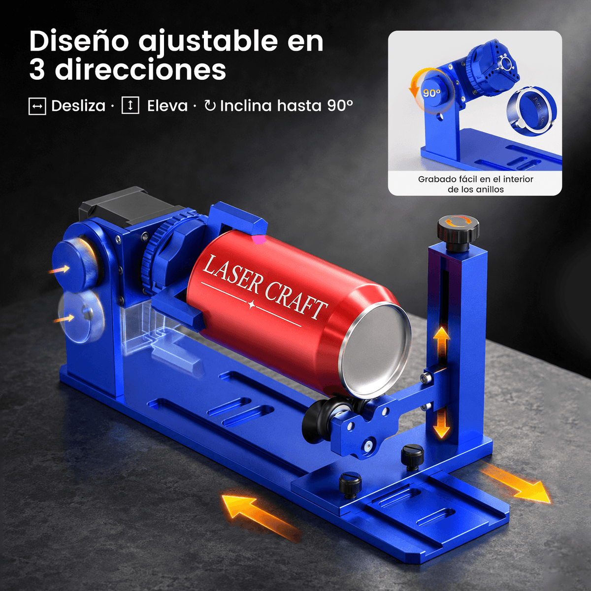Eje rotativo mejorado y multifuncional para Reno
