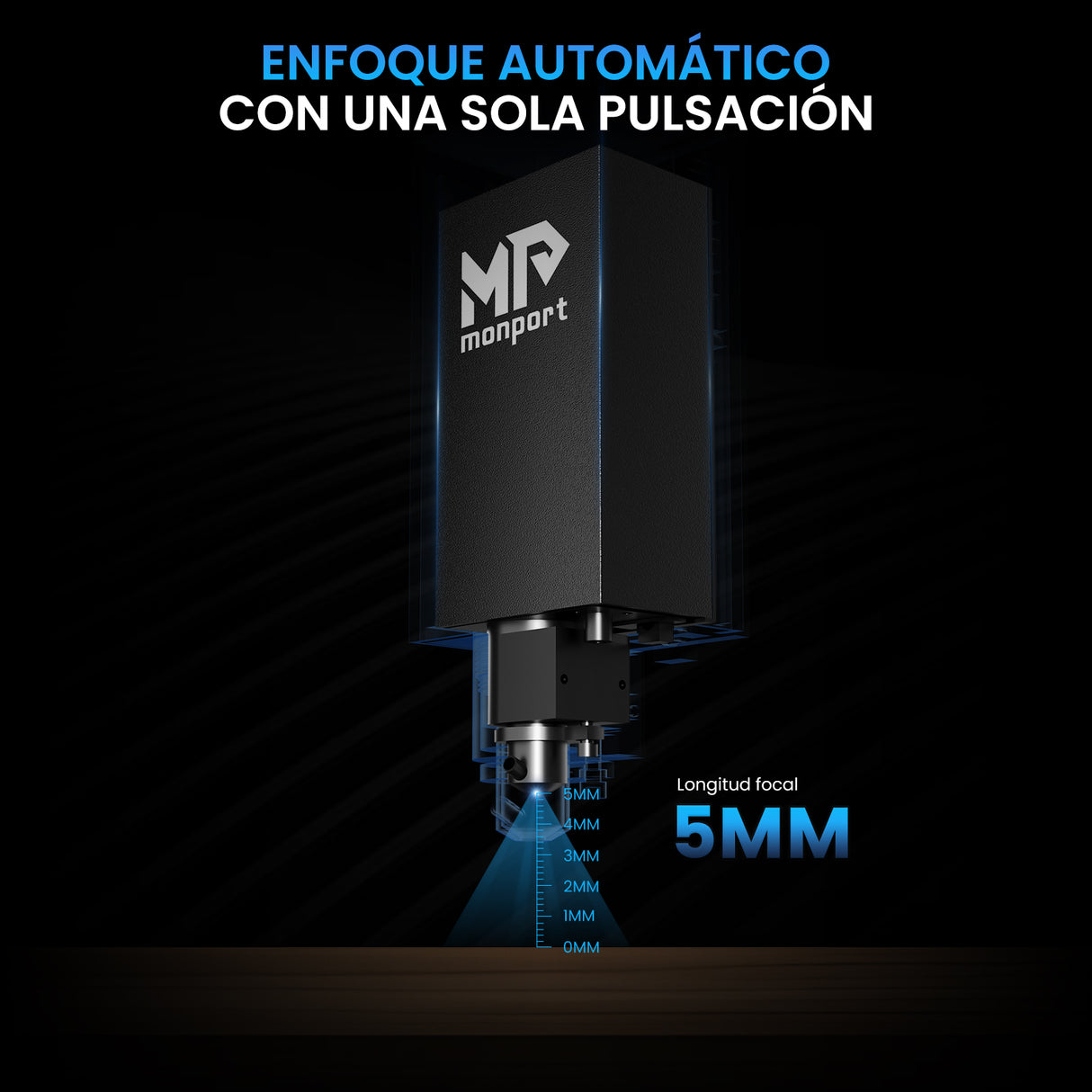 Grabador láser CO2 de sobremesa MONPORT ONYX 55W con enfoque automático