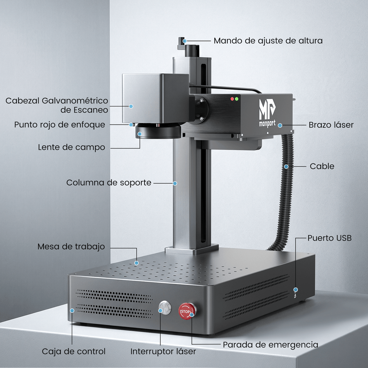 Monport GM 6W Grabador y Marcador Láser UV