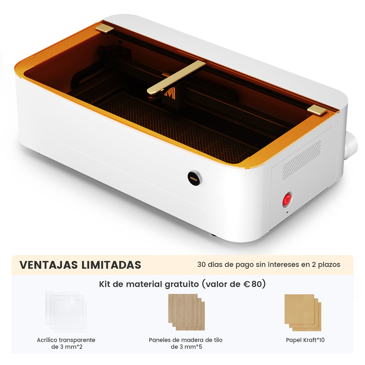 Monport Mega: la primera máquina de grabado inteligente de sobremesa de 70 W del mundo