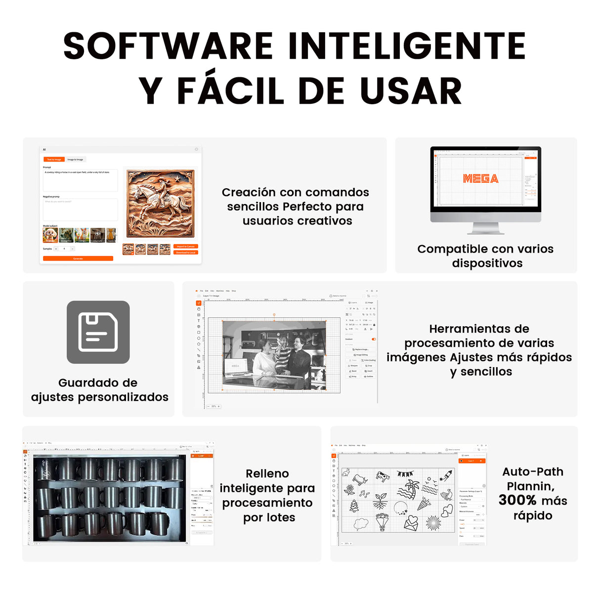 Monport Mega: la primera máquina de grabado inteligente de sobremesa de 70 W del mundo