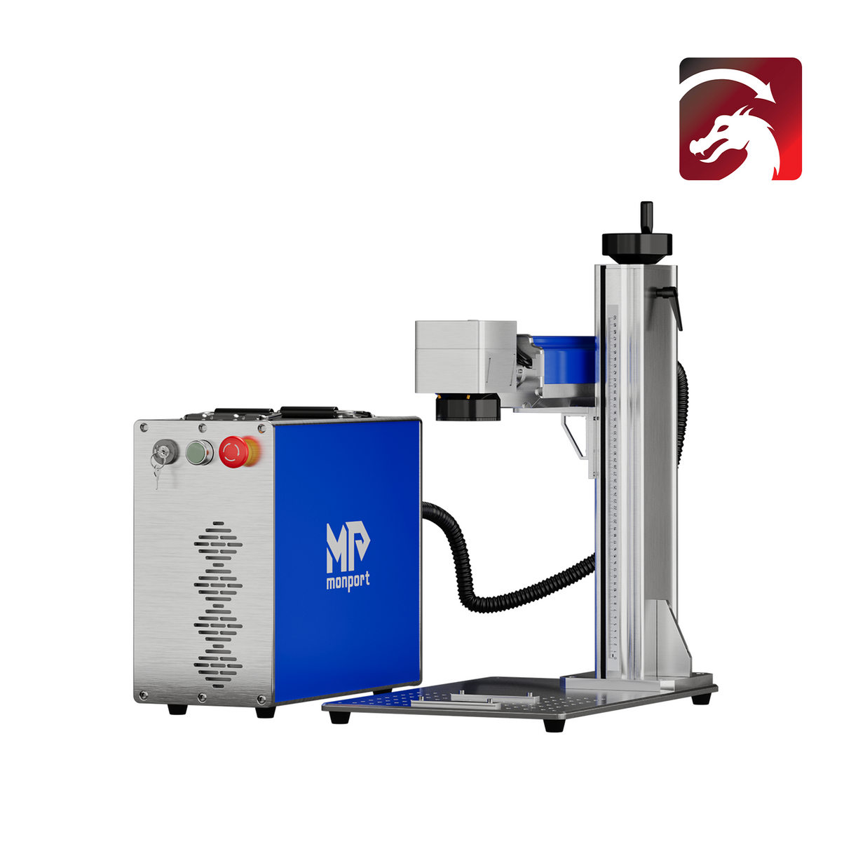 Grabador láser de fibra Monport de 30W (5.9"x5.9") y máquina de marcado