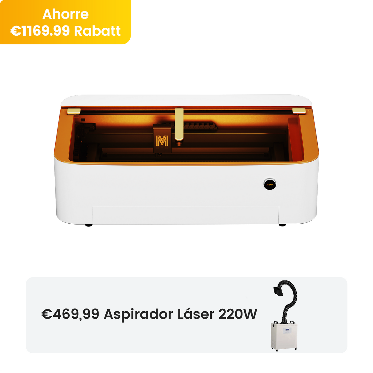 Monport Mega: la primera máquina de grabado inteligente de sobremesa de 70 W del mundo