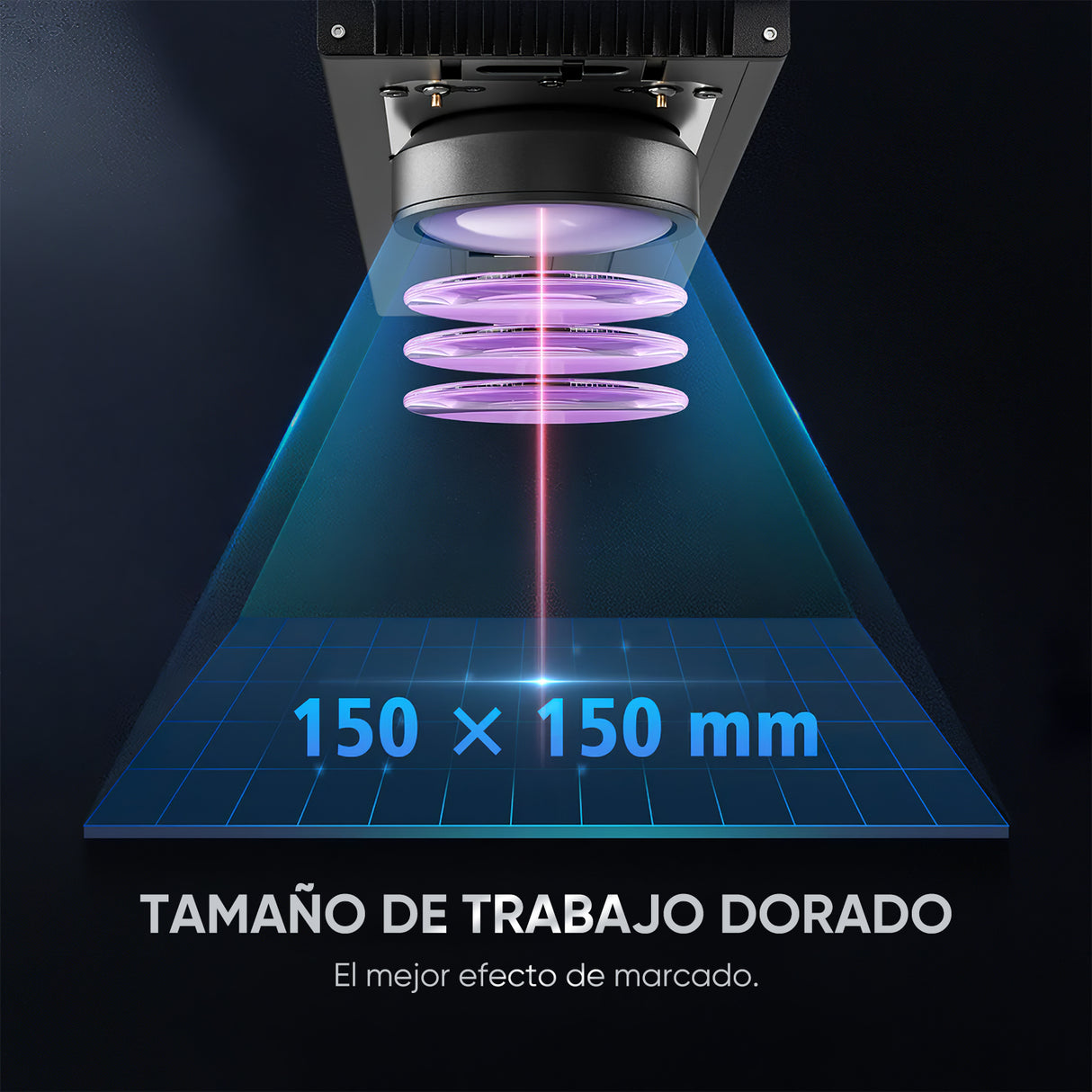 Grabador y marcador láser de fibra integrado Monport GA Enhanced de 30W con enfoque automático