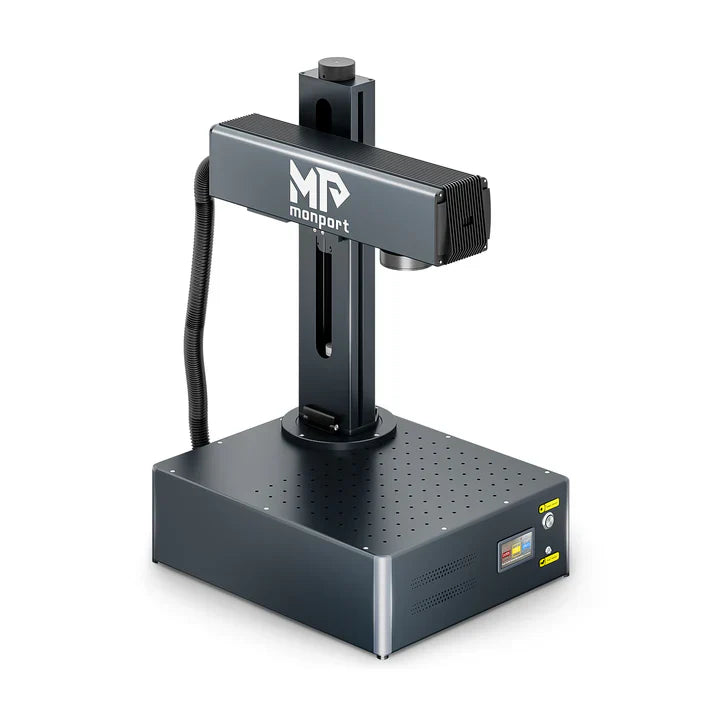 Grabador y marcador láser de fibra integrado Monport GA Enhanced de 30W con enfoque automático