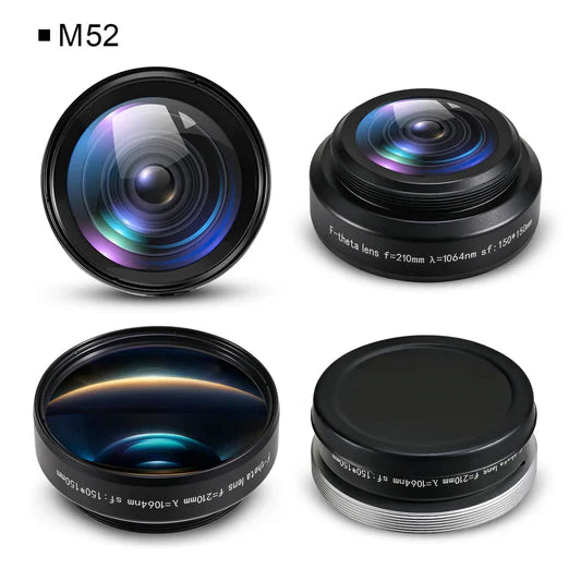 Lente de repuesto para grabado láser de fibra Monport F-Theta M52 150mm x 150mm