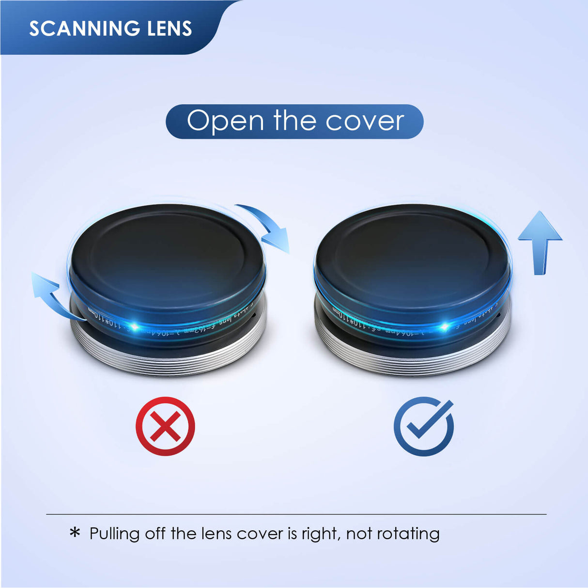 Lente de escaneo óptico alternativo Monport f-theta M52 110mm * 110mm para grabado láser de fibra