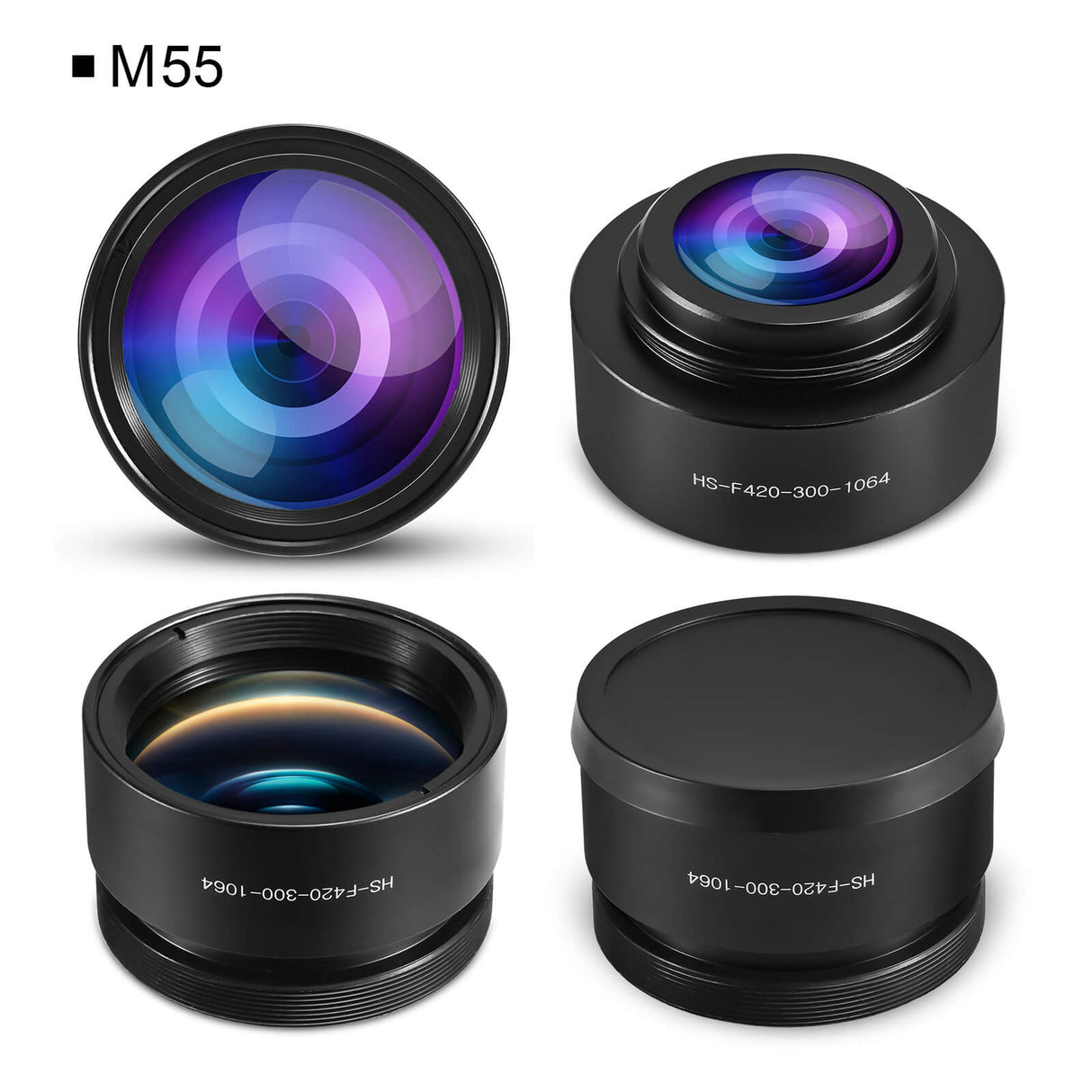 Reemplazo de lente de escaneo óptico de grabado láser de fibra Monport f-theta M55 300mm * 300mm