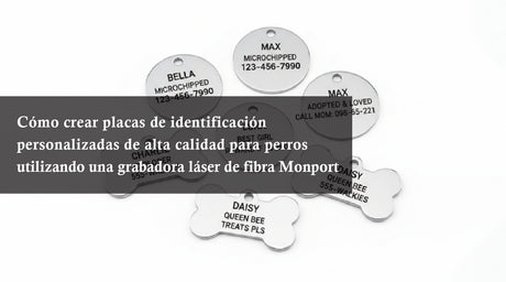Cómo crear placas de identificación personalizadas de alta calidad para perros utilizando una grabadora láser de fibra Monport