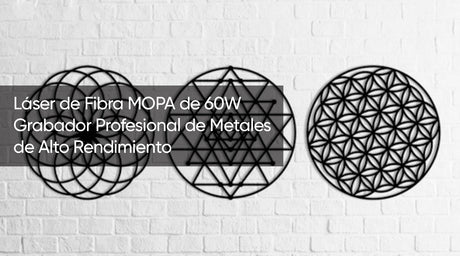 Láser de Fibra MOPA de 60W Grabador Profesional de Metales de Alto Rendimiento