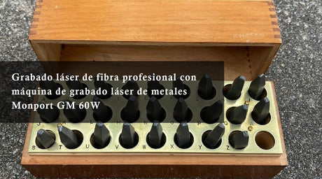 Grabado láser de fibra profesional con máquina de grabado láser de metales Monport GM 60W
