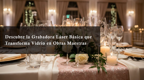 Descubre la Grabadora Láser Básica que Transforma Vidrio en Obras Maestras