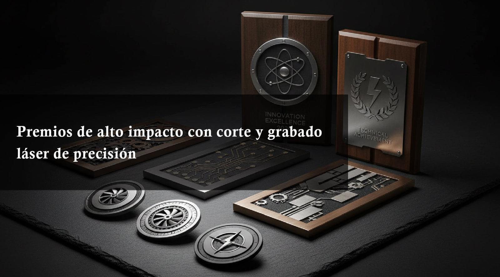 Premios de alto impacto con corte y grabado láser de precisión
