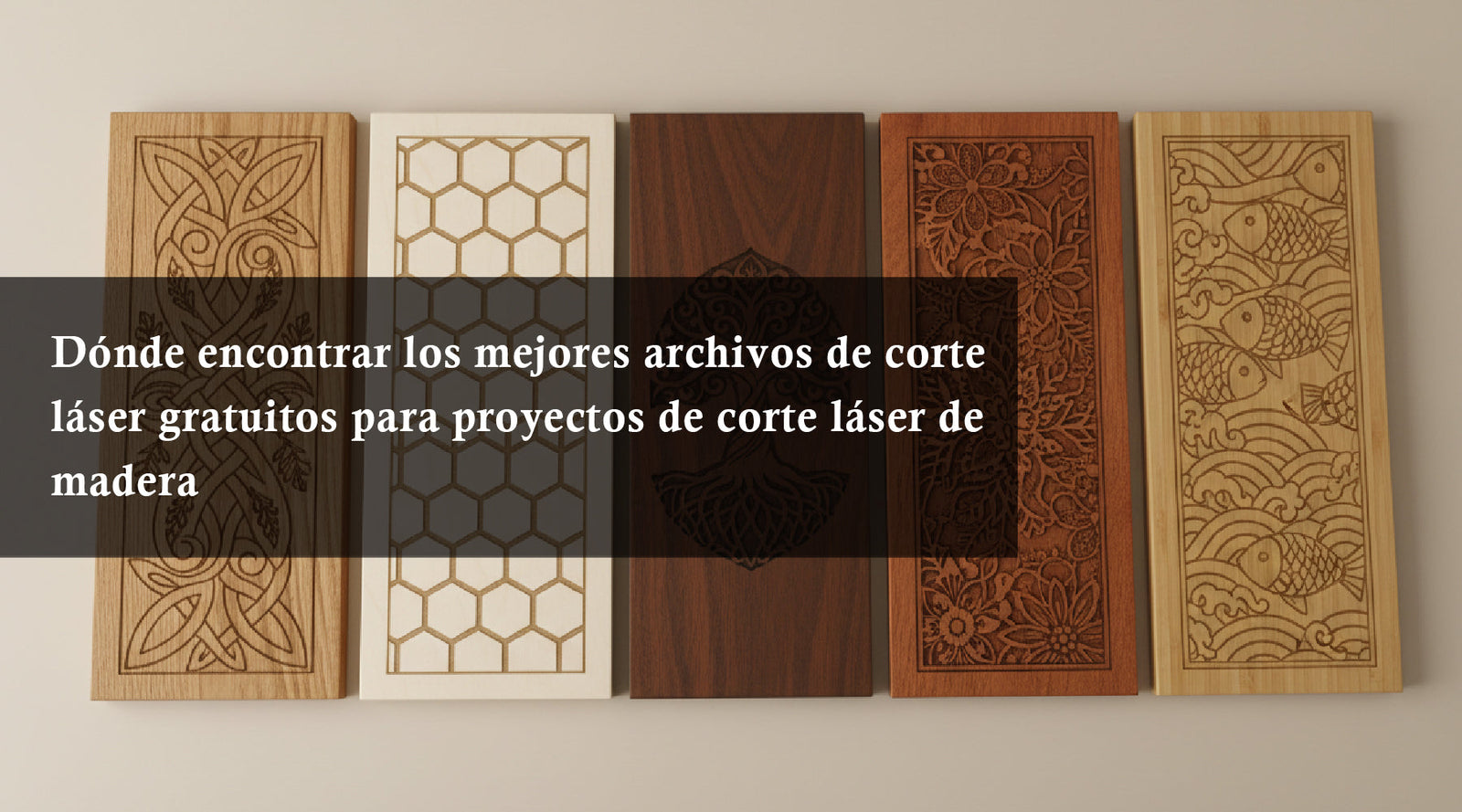 Dónde encontrar los mejores archivos de corte láser gratuitos para proyectos de corte láser de madera