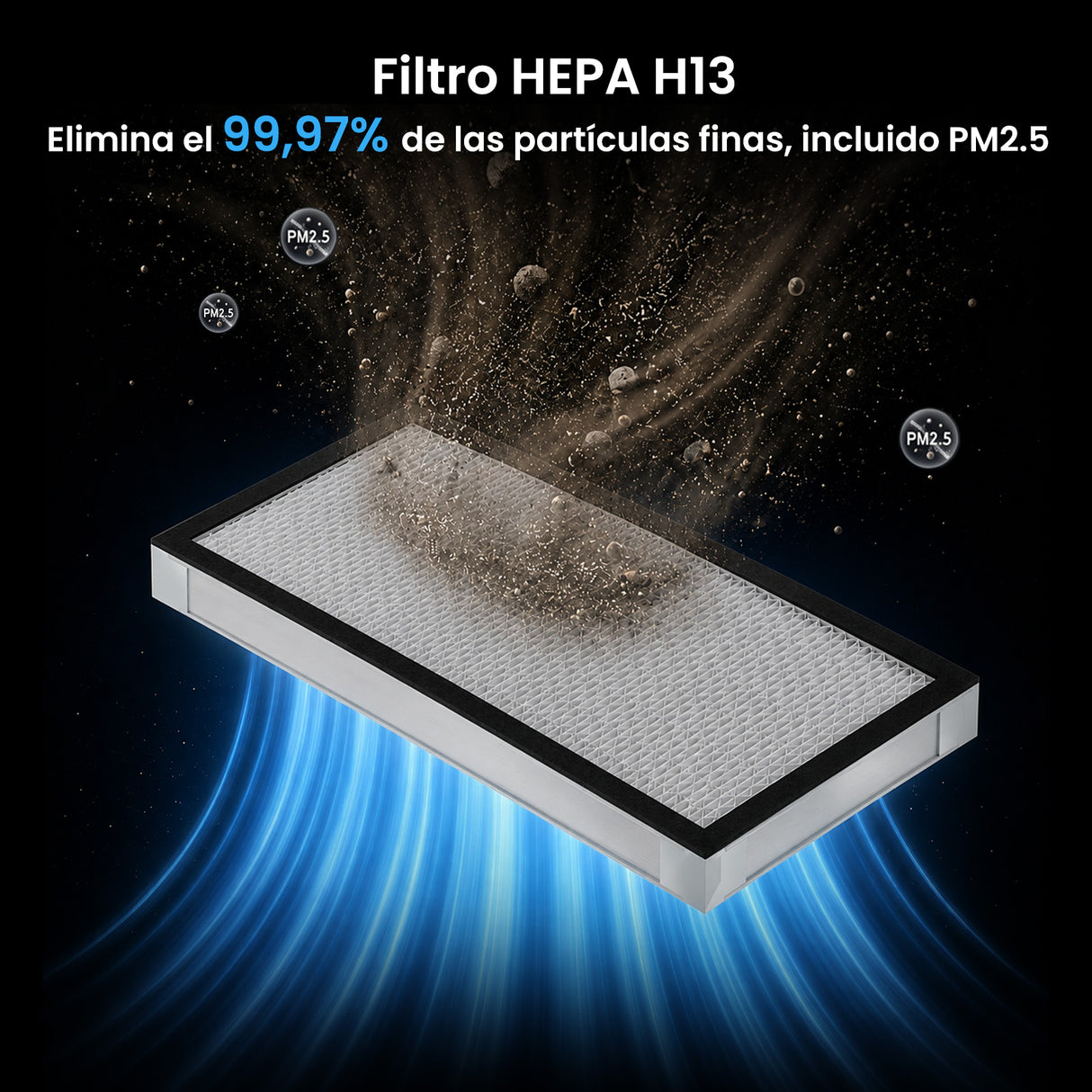 Monport 800W Sistema de extracción de humo láser con sistema de filtración de 6 etapas – Para máquinas de grabado y corte láser CO₂ de 130W y 150W