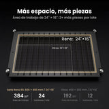 Monport Reno65 Pro Vision 65W – Grabadora y Cortadora Láser CO₂ de Sobremesa (24'' x 16'') con Cámara HD de 8MP, Autofocus Magnético y Sistema de Refrigeración por Agua Integrado