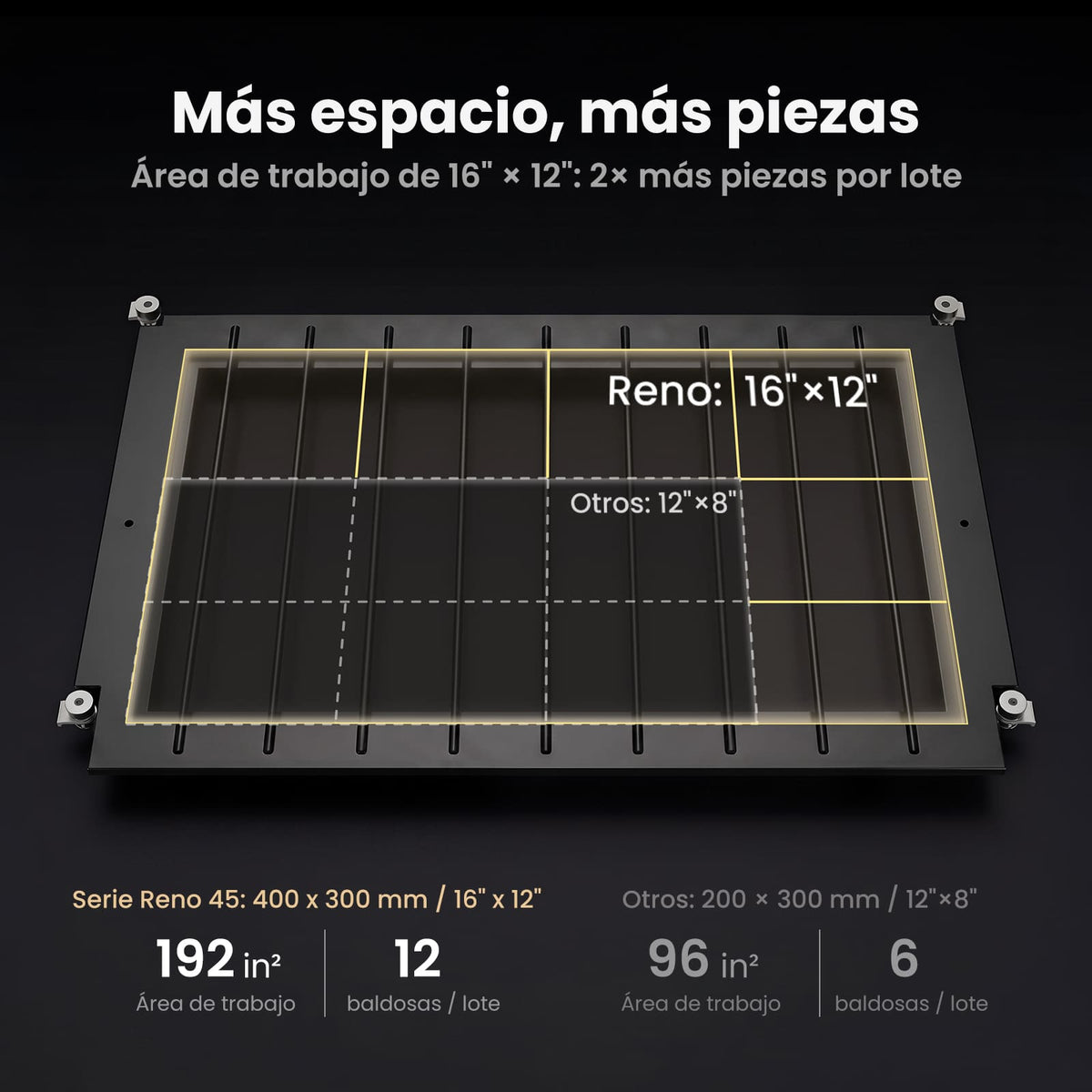 Monport Reno45 Pro Vision 45W Grabadora y Cortadora Láser CO₂ de Escritorio (16" x 12") con Cámara HD de 8MP, Autofocus Magnético y Sistema de Refrigeración por Agua Integrado