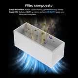 Monport 260W Sistema de extracción de humos láser con sistema de filtración de 4 etapas – Para máquinas de grabado láser CO₂ y de fibra