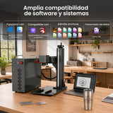 Monport GPro 200W MOPA Vision Máquina Láser de Fibra – Con Sistema de Visión para Posicionamiento Automático, Grabado de Metal de Alta Precisión y Marcado Láser