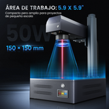 Máquina de marcado y grabado láser de fibra integrado Monport GM 50W Pro con enfoque automático - Máquina