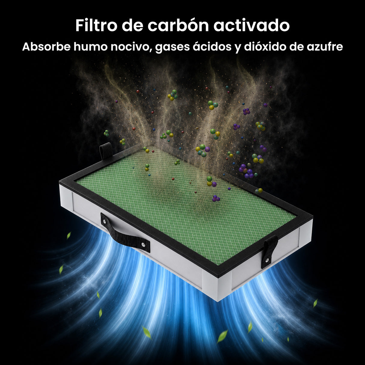 Monport 400W Sistema de extracción de humo láser con sistema de filtración de 8 etapas – Para máquinas de grabado y corte láser CO₂