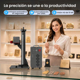 Monport GPro 100W MOPA Vision Máquina Láser de Fibra – Con Sistema de Visión para Posicionamiento Automático, Grabado de Metal de Alta Precisión y Marcado Láser