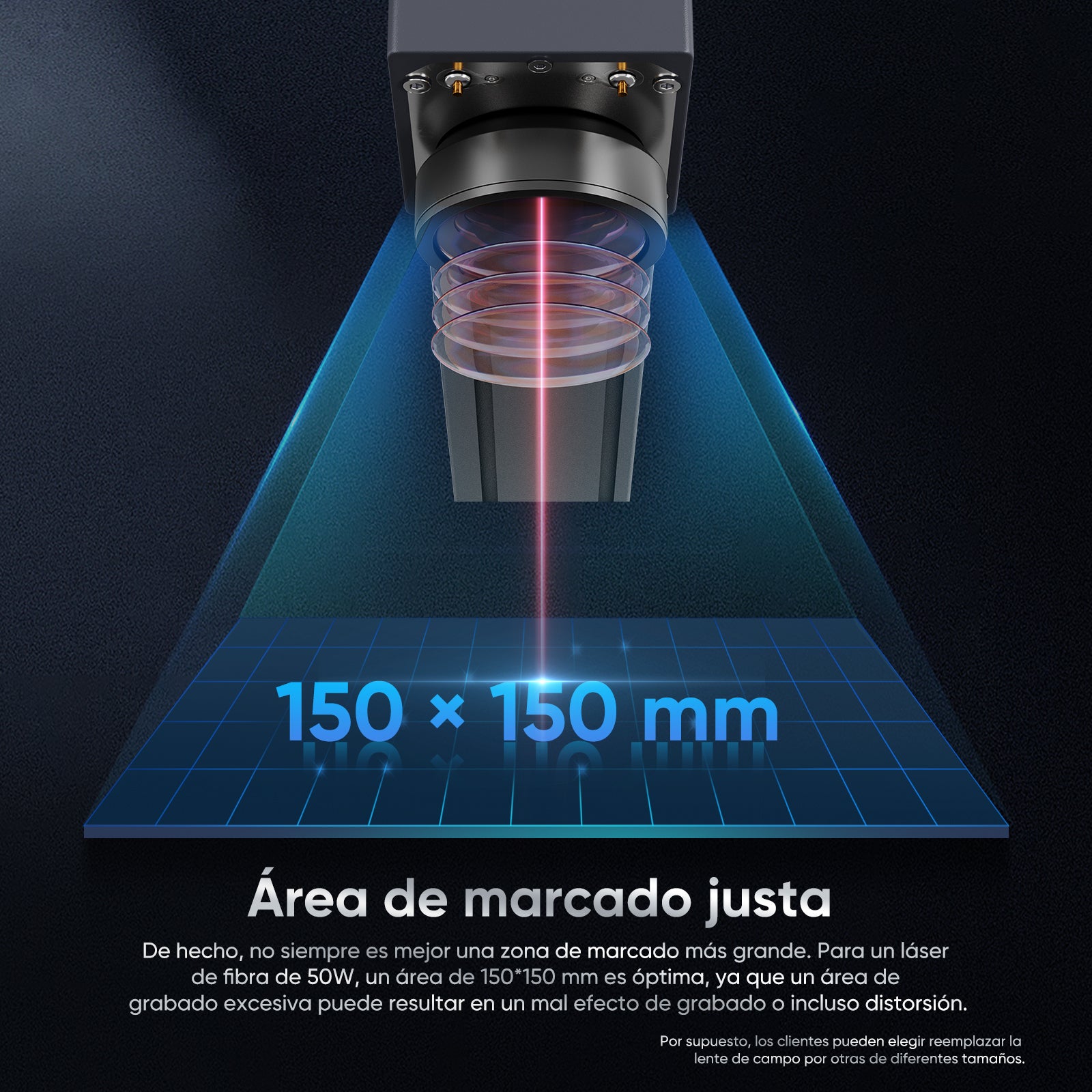 Monport GM 50W Máquina de grabado y marcado láser de fibra integrada