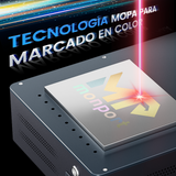 Máquina de grabado y marcado láser de fibra MOPA integrada Monport GM 60W Pro con enfoque automático
