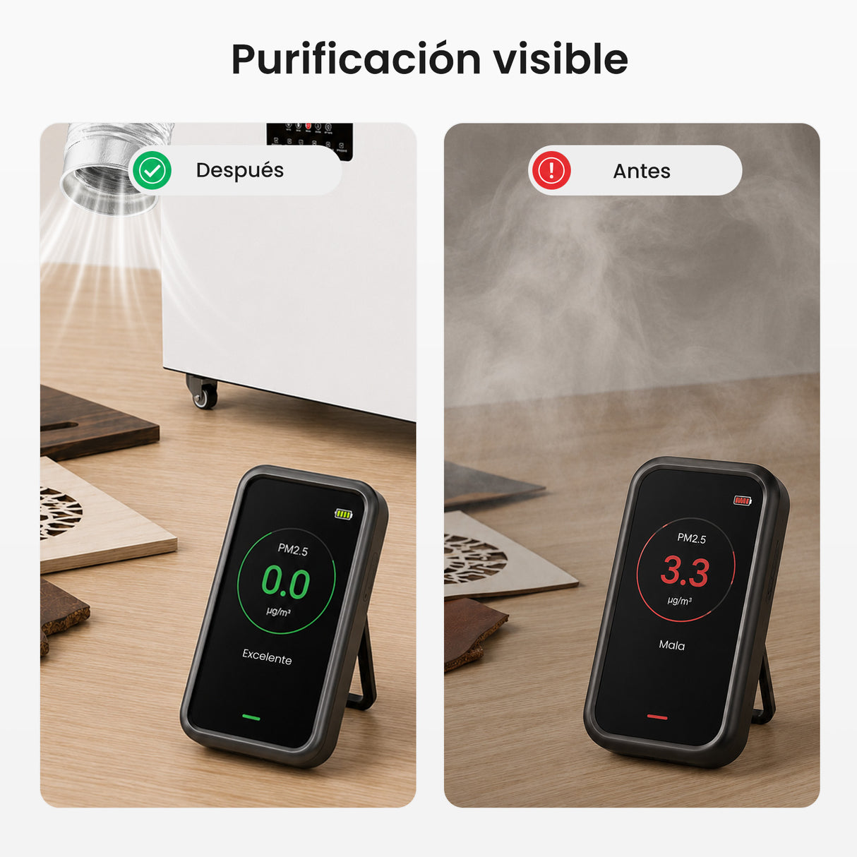 Monport 800W Sistema de extracción de humo láser con sistema de filtración de 6 etapas – Para máquinas de grabado y corte láser CO₂ de 130W y 150W