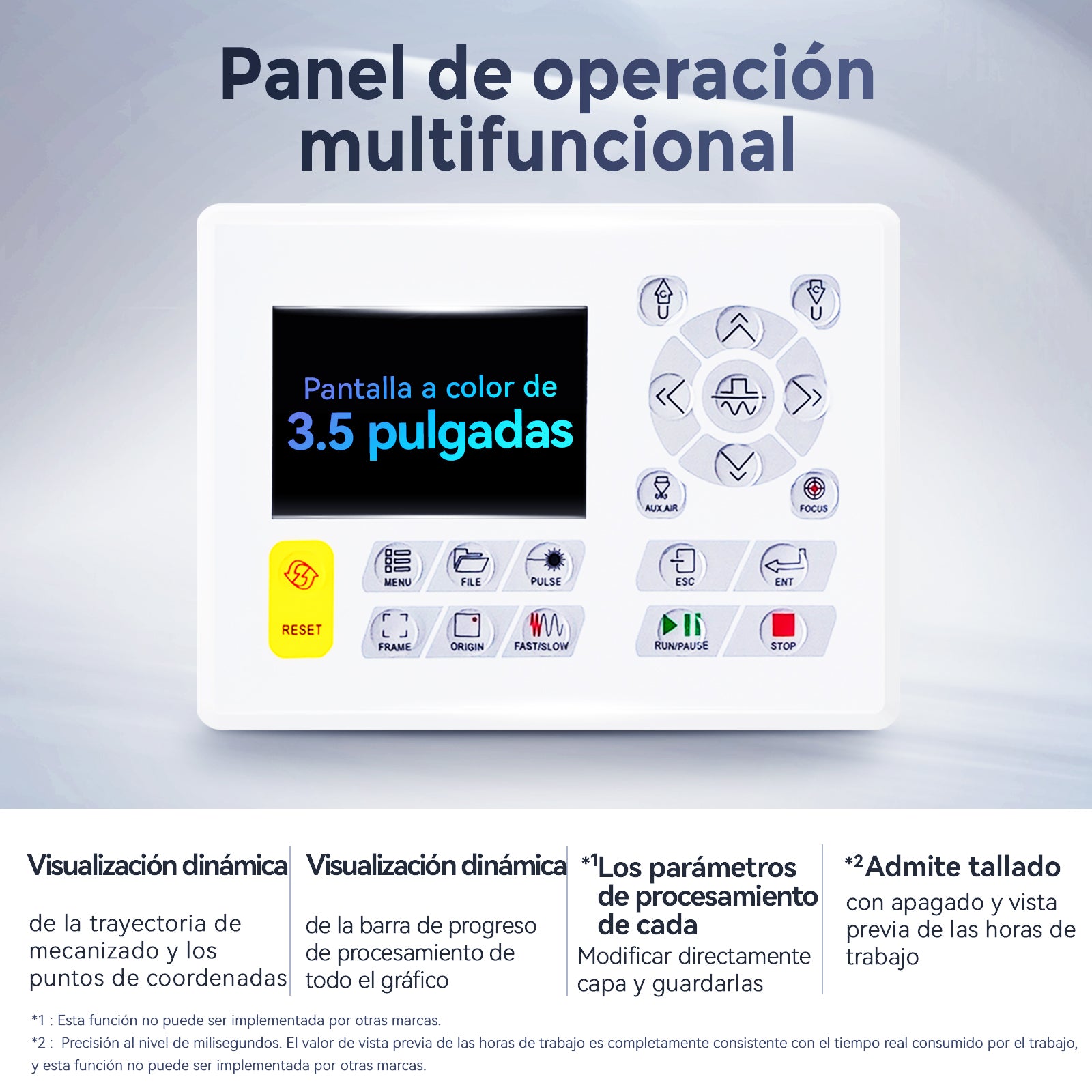 Máquina de grabado y corte láser CO2 de 100W versión mejorada Monport Effi 10S con función de enfoque automático y enfriador de agua incorporado