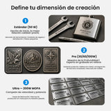 Monport GPro 60W MOPA Vision Máquina Láser de Fibra – Con Sistema de Visión para Posicionamiento Automático, Grabado de Metal de Alta Precisión y Marcado Láser
