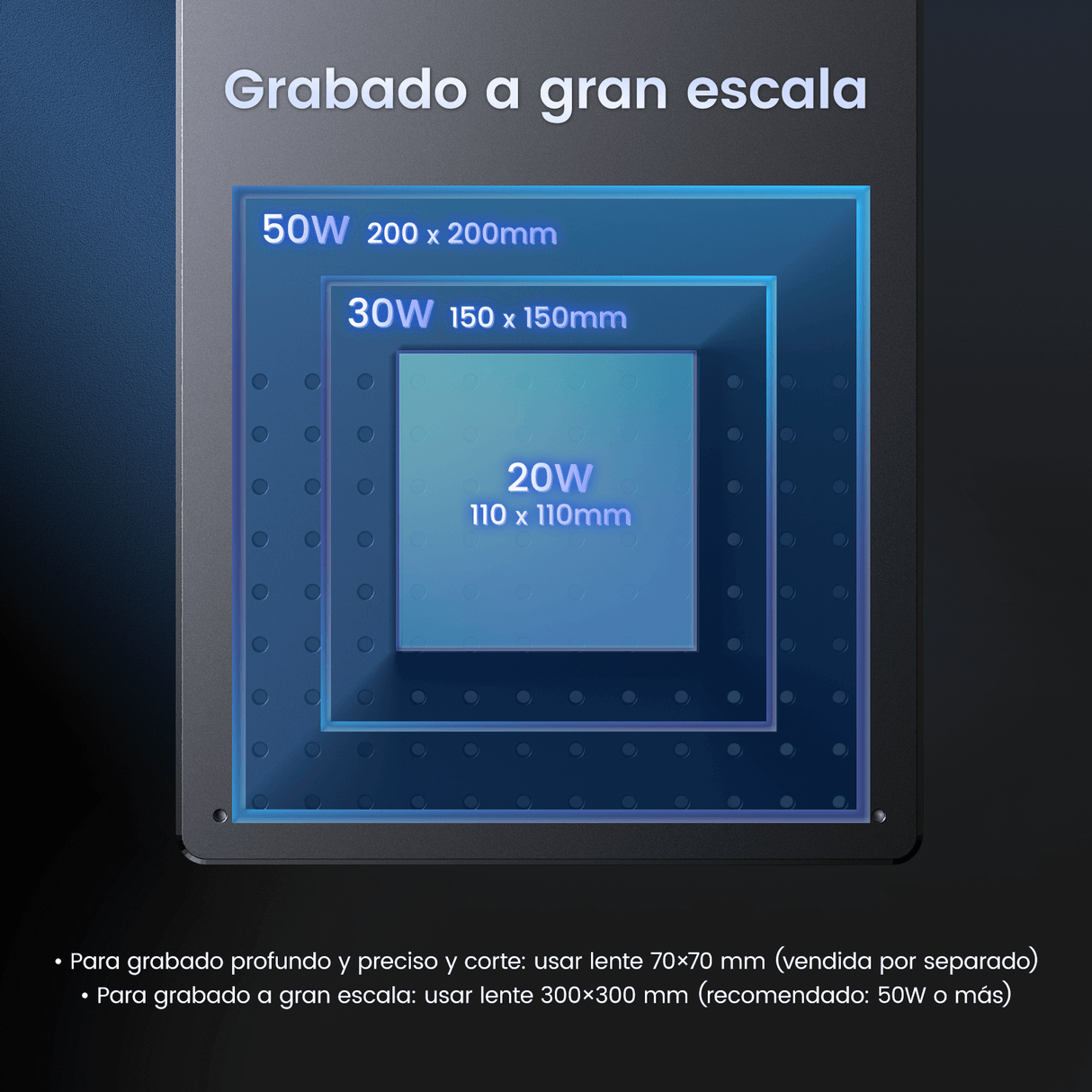 Monport GT 50W Láser de fibra separado: máquina de grabado y marcaje con enfoque automático (200 mm × 200 mm) — dispositivo alemán