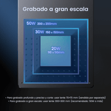 Monport GT 50W Láser de fibra separado: máquina de grabado y marcaje con enfoque automático (200 mm × 200 mm) — dispositivo alemán