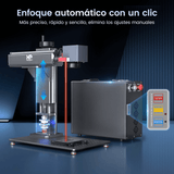Monport GT 50W Láser de fibra separado: máquina de grabado y marcaje con enfoque automático (200 mm × 200 mm) — dispositivo alemán