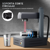 Máquina de grabado y marcado láser de fibra MOPA integrada Monport GM 60W Pro con enfoque automático