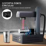 Máquina de marcado y grabado láser de fibra integrado Monport GM 30W Pro con enfoque automático - Máquina