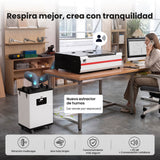 Monport Reno65 Pro Vision 65W – Grabadora y Cortadora Láser CO₂ de Sobremesa (24'' x 16'') con Cámara HD de 8MP, Autofocus Magnético y Sistema de Refrigeración por Agua Integrado