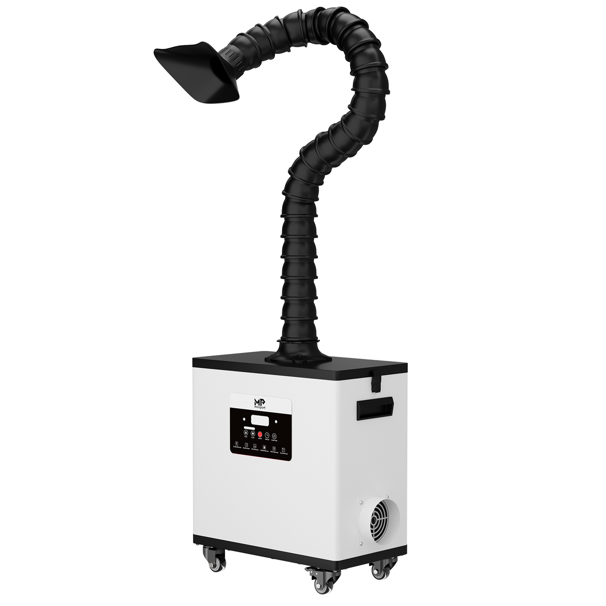 Monport 260W Sistema de extracción de humos láser con sistema de filtración de 4 etapas – Para máquinas de grabado láser CO₂ y de fibra