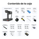 Monport GM 10W PRO Grabador Láser UV (Grabado Interior) – Marcado Láser UV Profesional con Tecnología de Láser Frío de 355 nm