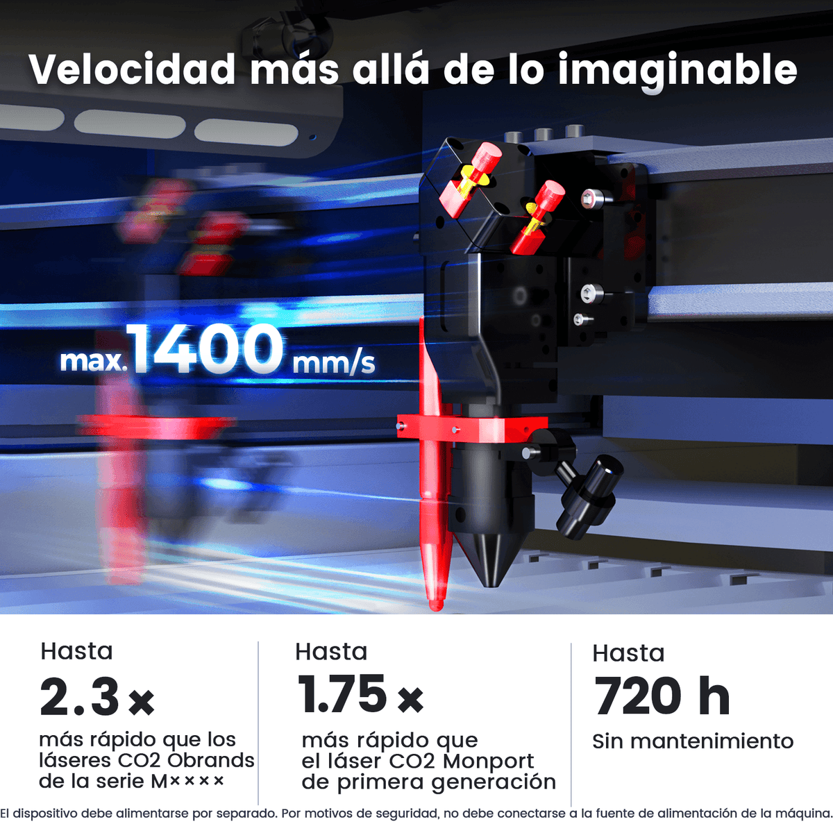Monport Effi9S Actualizada Grabadora y Cortadora Láser CO₂ de 90W (914 × 610 mm) con Autofoco y Refrigerador de Agua Integrado 4,9 (18 reseñas)