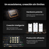 Monport Reno65 Pro Vision 65W – Grabadora y Cortadora Láser CO₂ de Sobremesa (24'' x 16'') con Cámara HD de 8MP, Autofocus Magnético y Sistema de Refrigeración por Agua Integrado