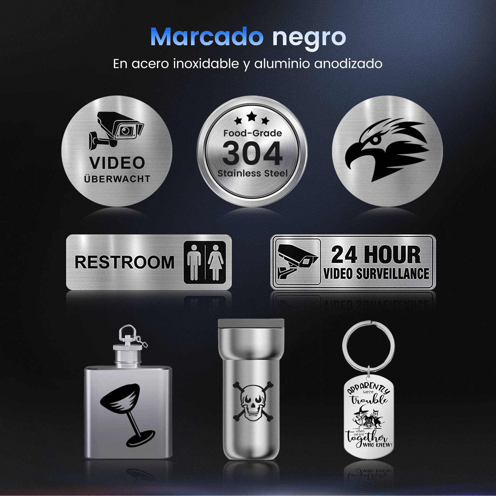 Monport GT 30W Láser de fibra separado: máquina de grabado y marcaje con enfoque automático (150 mm × 150 mm) — dispositivo alemán