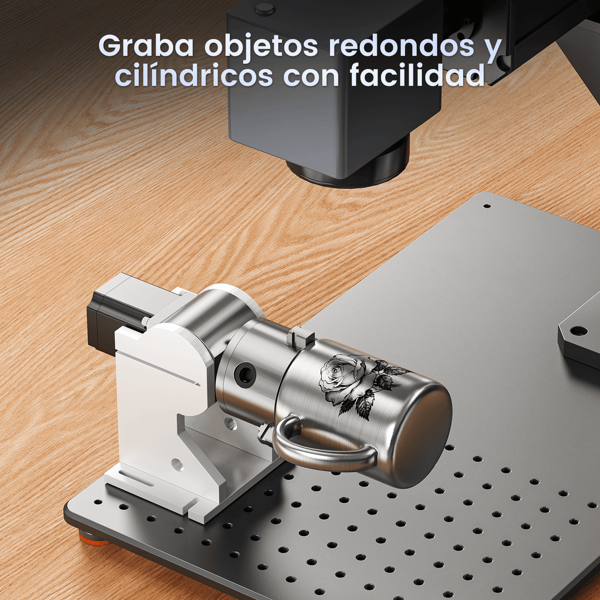 Monport GT 50W Láser de fibra separado: máquina de grabado y marcaje con enfoque automático (200 mm × 200 mm) — dispositivo alemán